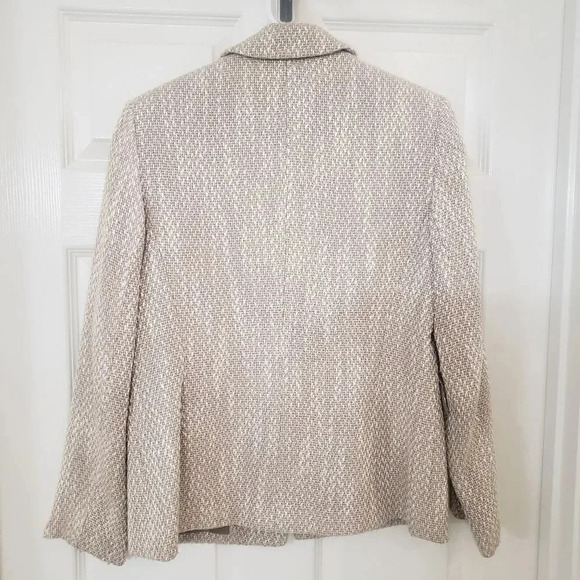 Dressbarn Taupe/White Blazer/Jacket  - Picture 6 of 6